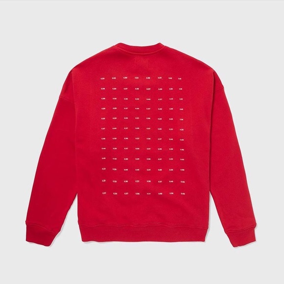 PYER MOSS The Met Crew Neck Sweatshirt Red Size XL - Picture 3 of 3